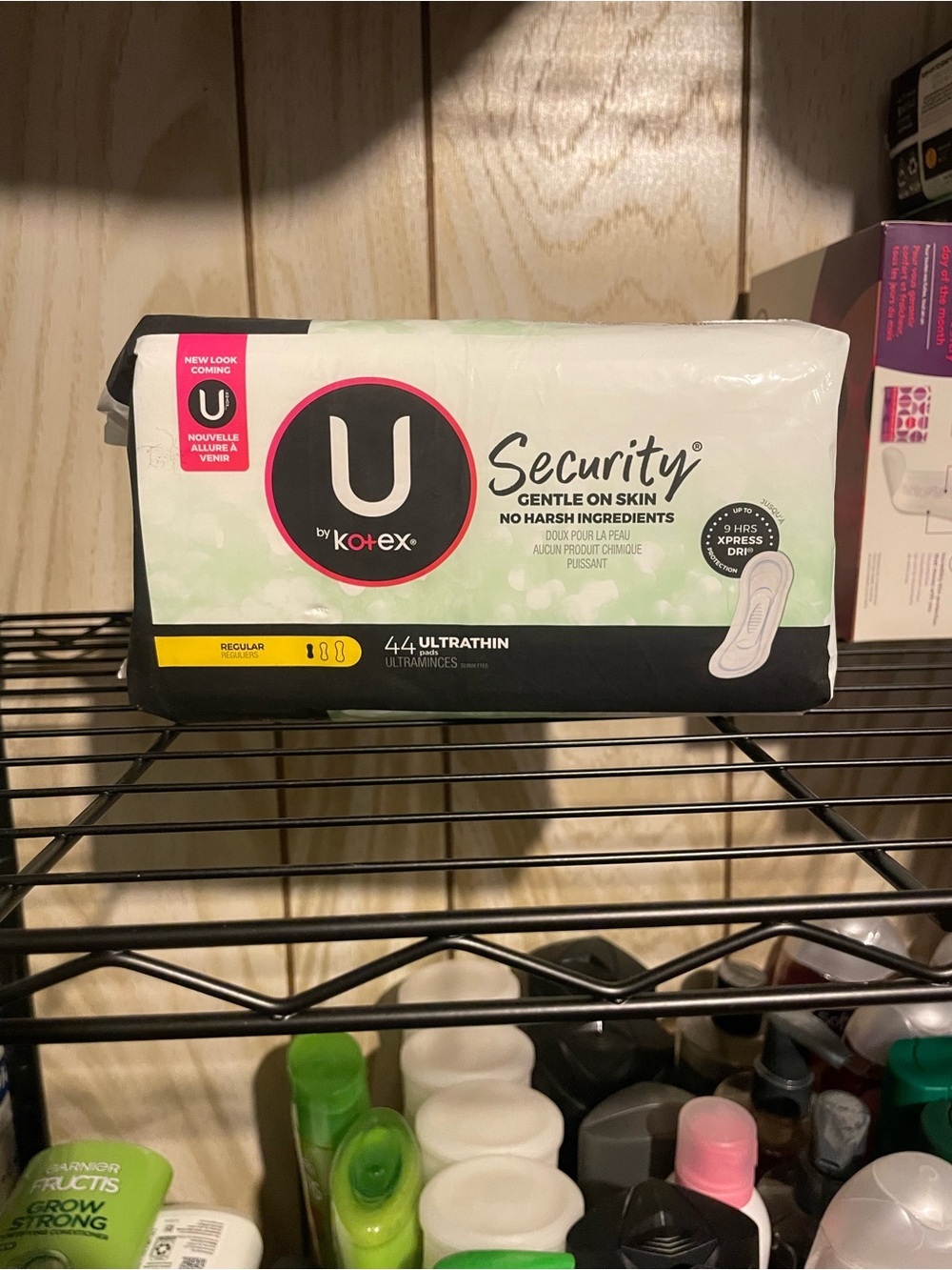 U by Kotex Security Ultrafine Panty Liners - White & Black Packaging